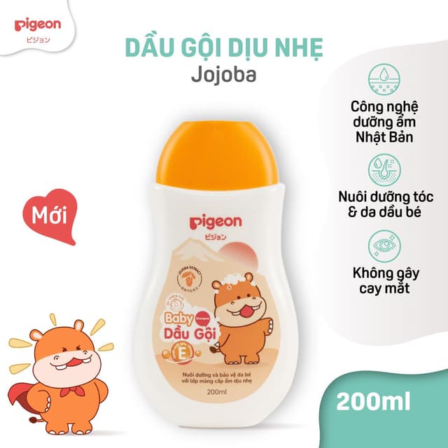 Tắm Gội Pigeon 200ml Sakura Cam 