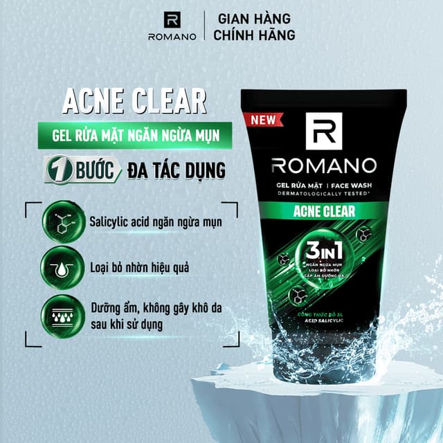 Sữa rửa mặt Romano 150g