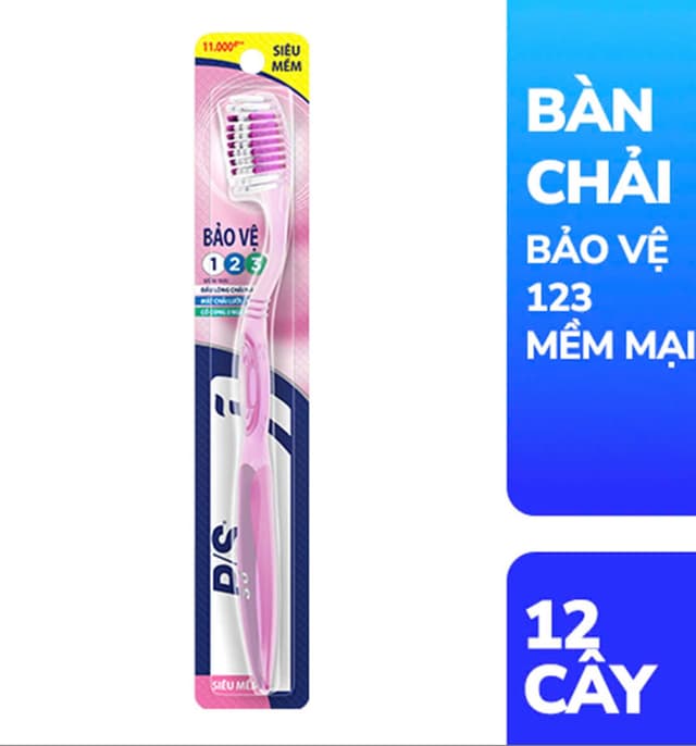 Bàn chải PS 123 hồng