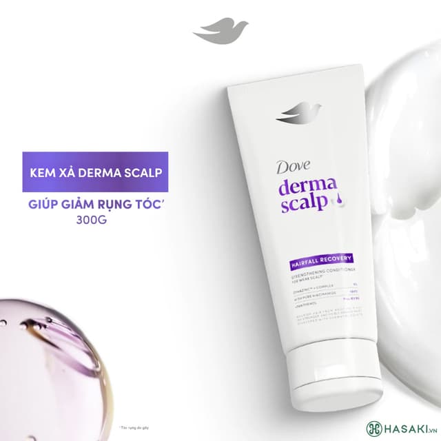 Dầu Xả Dove Derma 350g Tím